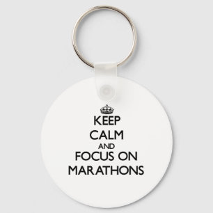 Chaveiro Mantenha a calma e o foco em maratonas