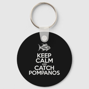 Chaveiro Mantenha a Calma e Pegue Peixe - Pescador de Pompa