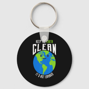 Chaveiro Mantenha A Terra Limpa Não É Urano Camiseta Engraç