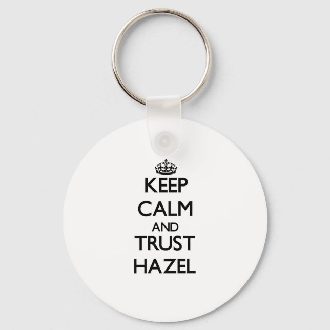 Chaveiro Mantenha calma e confiança Hazel (Frente)