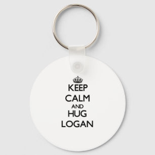 Chaveiro Mantenha calmo e abraço Logan