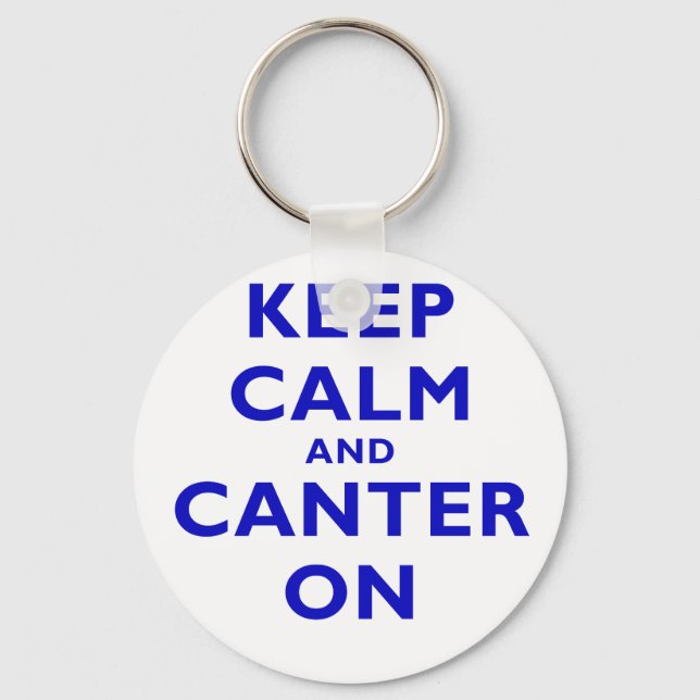 Chaveiro Mantenha Calmo e Canter Ligado (Frente)