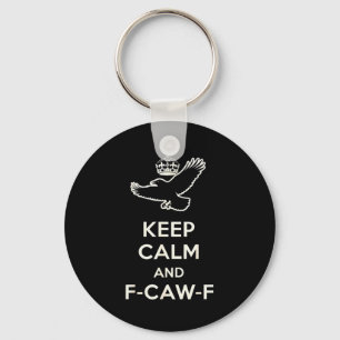 Chaveiro Mantenha Calmo E F-caw-f Corvo Presente Divertido