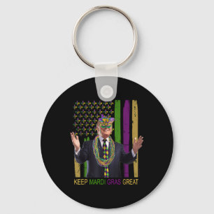 Chaveiro Mantenha Mardi Gras Excelente Engraçado Trump Mard
