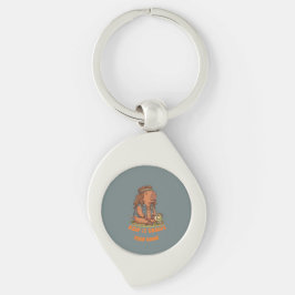 Chaveiro Mantenha o Capivara Groovy Fofo Personalizado Retr