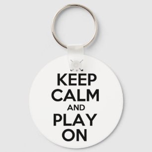 Chaveiro Mantenha o hóquei em campo da calma e do jogo