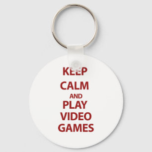 Chaveiro Mantenha o video games da calma e do jogo