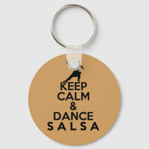 Chaveiro MANTENHA presente CALMO E da DANÇA da SALSA