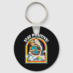 Chaveiro Mantenha-Se Positivo - Pavimento De Tubarão - Vida