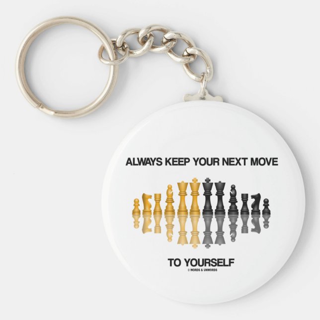 Chaveiro Mantenha Sempre O Seu Próximo Movimento Para Si Me (Frente)