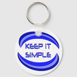 Chaveiro Mantenha uma citação simples do slogan de recupera