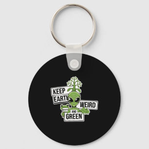 Chaveiro Manter a Terra Estranha e Verde Camiseta