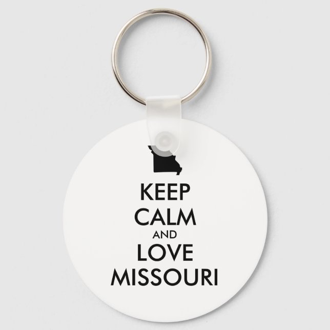 Chaveiro MANTER CALM e AMAR MISSOURI personalizáveis (Frente)