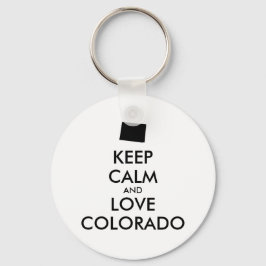 Chaveiro MANTER CALM e AMOR COLORADO personalizáveis