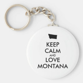 Chaveiro MANTER CALMA E AMOR personalizáveis MONTANA