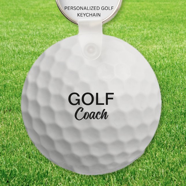 Chaveiro Manutenção do Treinador de Golf Personalizado (Custom Golf Coach Keepsake Keychain)