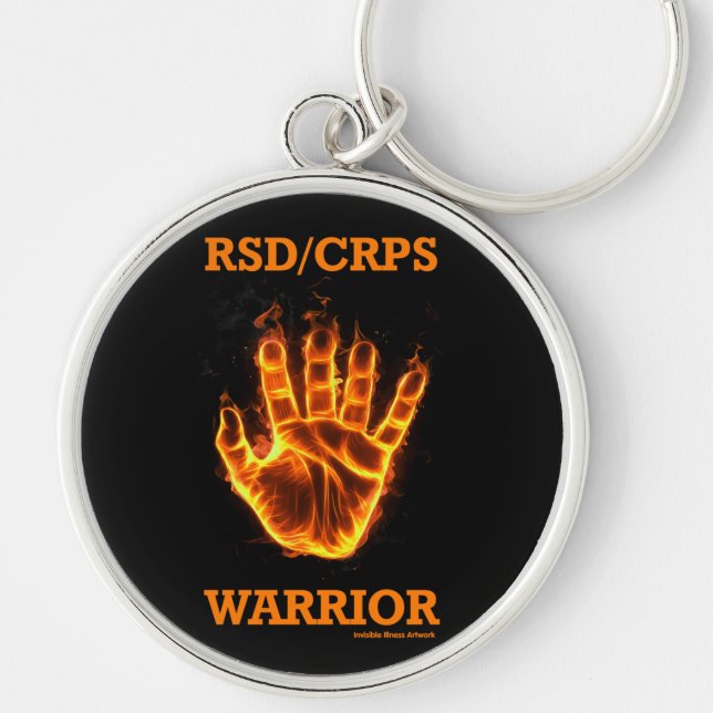 Chaveiro Mão/chamas...RSD/CRPS (Frente)