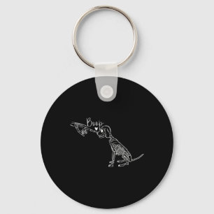 Chaveiro Mão de Esqueleto de Cachorro Boop Halloween Presen