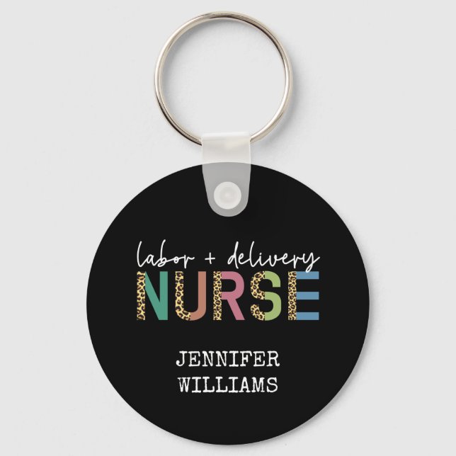 Chaveiro Mão de obra e enfermeira responsável pela entrega (Frente)