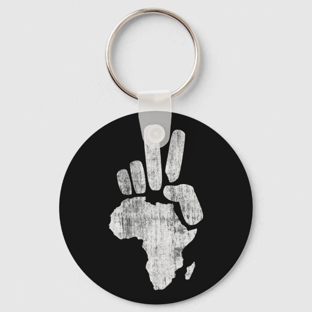 Chaveiro mão de paz de darfur africa (Frente)