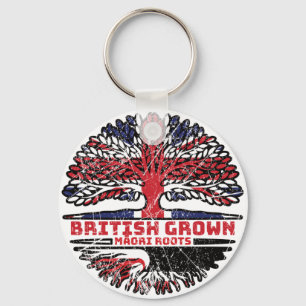 Chaveiro Maori British Tree Roots Flag