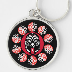 Chaveiro Maori Haka   Nova Zelândia   Arte Nativa   Tabela 