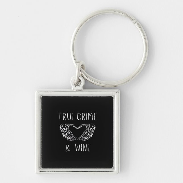 Chaveiro Mãos De Esqueleto Do Crime E Do Vinho (Frente)