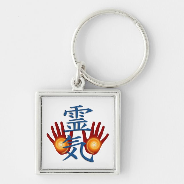 Chaveiro Mãos de Reiki (Frente)