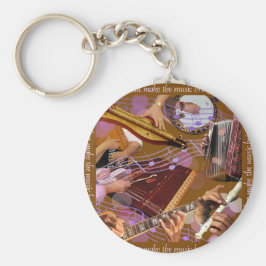 Chaveiro Mãos Que Fazem a Música... Fazem Felicidade (Marro