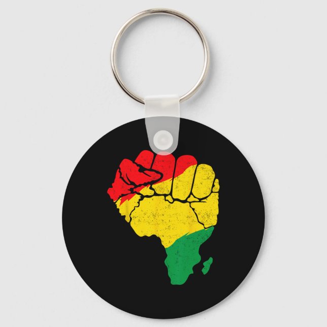 Chaveiro Mapa Africano de Primeira Unidade Junta de Orgulho (Frente)