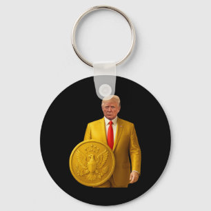 Chaveiro Mapa Americano do Excelente de ouro Trump Patrióti