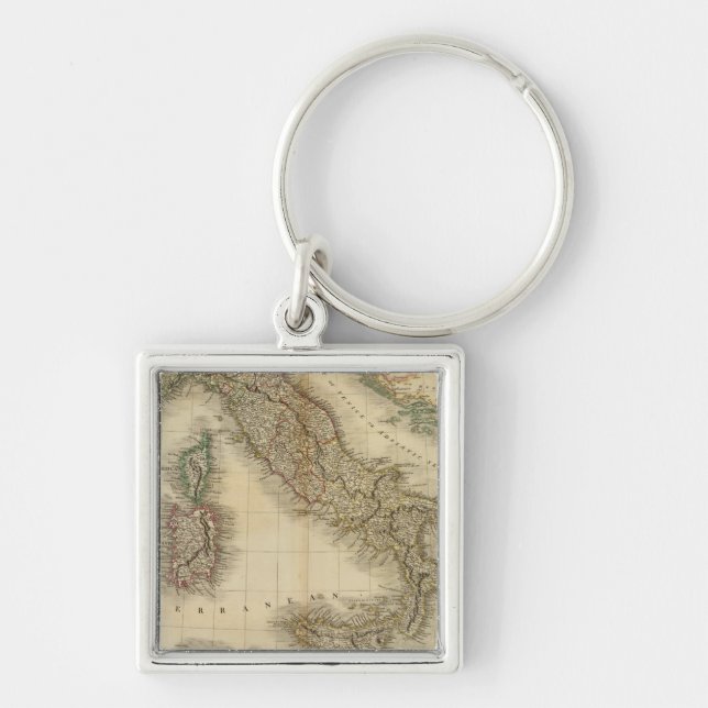 Chaveiro Mapa Atlas Itália (Frente)