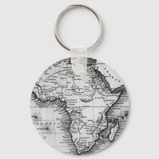 Chaveiro Mapa da África | Gravado por Thomas Stirling (Frente)