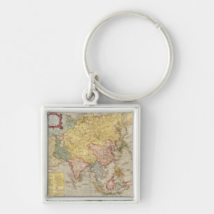 Chaveiro Mapa da ÁsiaPanorâmicaÁsia 2