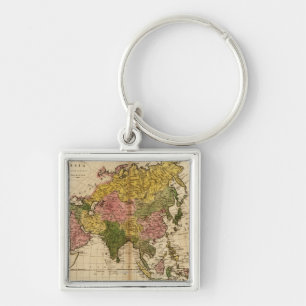 Chaveiro Mapa da ÁsiaPanorâmicaÁsia 3