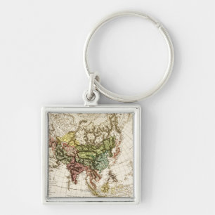 Chaveiro Mapa da ÁsiaPanorâmicaÁsia 7