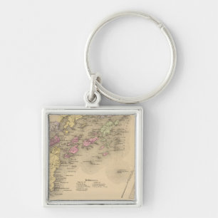 Chaveiro Mapa da Baía de Casco