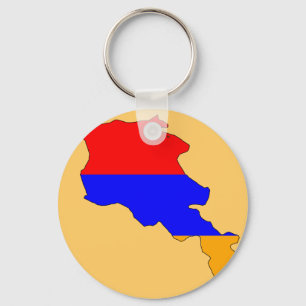 Chaveiro Mapa da bandeira de Arménia