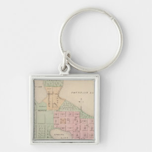 Chaveiro Mapa da Cidade de Albert Lea, Minnesota