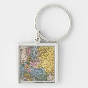 Chaveiro Mapa da Europa 4