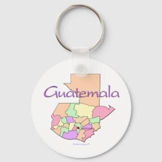 Chaveiro Mapa da Guatemala