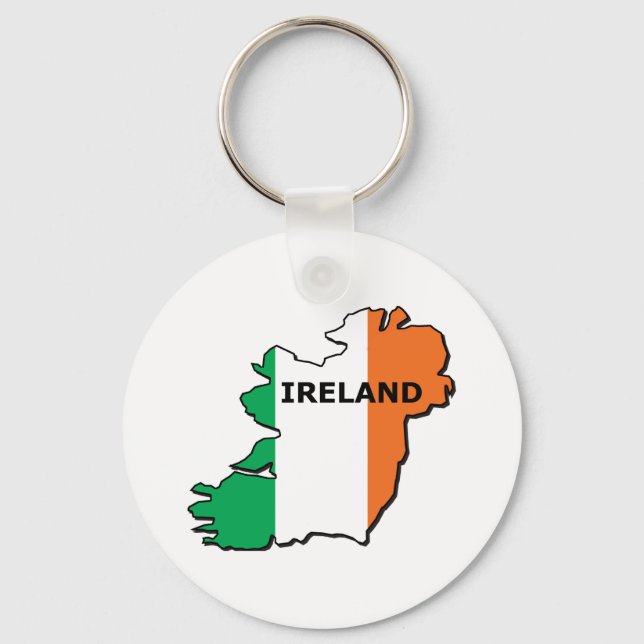 Chaveiro Mapa da Irlanda (Frente)