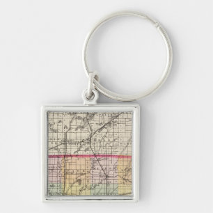 Chaveiro Mapa da Rua Joseph County, Michigan