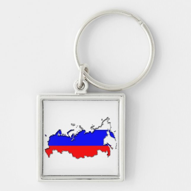 Chaveiro Mapa da Rússia (Frente)