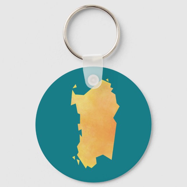 Chaveiro Mapa da Sardenha (Frente)