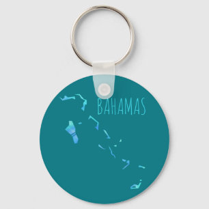 Chaveiro Mapa de Bahamas