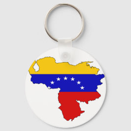Chaveiro Mapa de bandeira da Venezuela