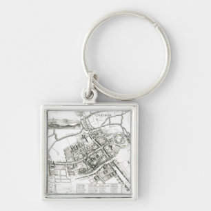 Chaveiro Mapa de Oxford, 1643