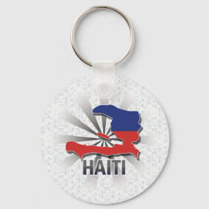 Chaveiro Mapa de Sinalizador do Haiti 2.0