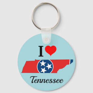 Chaveiro Mapa de Sinalizador do Tennessee